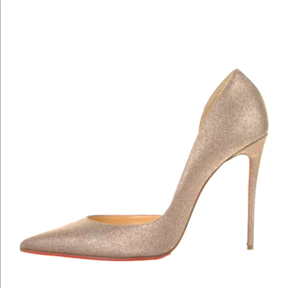 Christian Louboutin Metallic Iriza D’Orsay Pumps Glitter 40